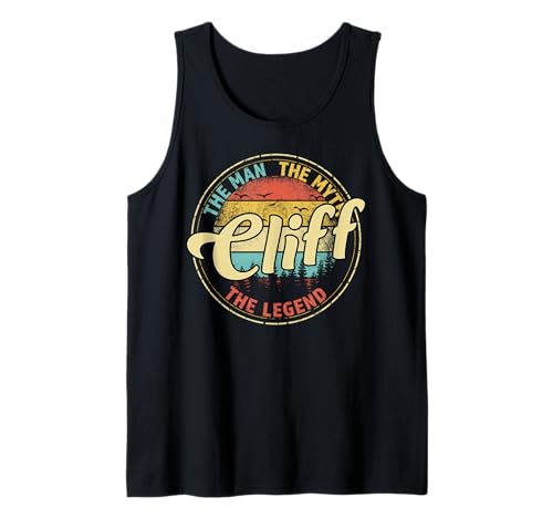 Cliff Man Myth Legend Men Personalized Name Tank Top