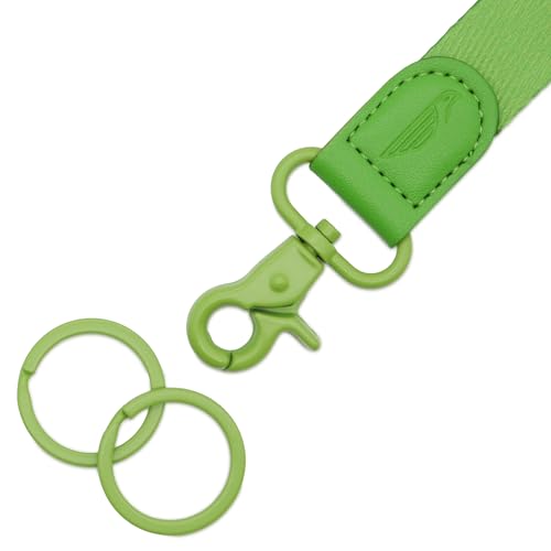 Image of POCKT Keychain Wristlet for Women and Men, Cute Wrist Lanyard for Keys, Short Key Chain Strap for Car Keys, Wallet, ID Badge & Phone | Dill Green
