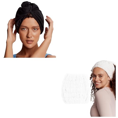 GLOV Ensemble de soins avec serviettes démaquillantes et bandeau cheveux