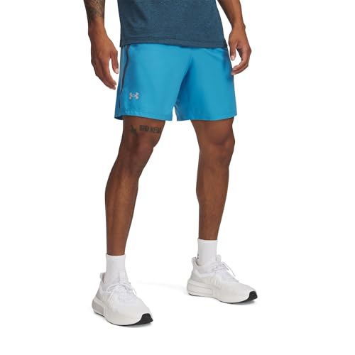 Under Armour Pantalones cortos Launch Run 2 en 1 para hombre de 7 pulgadas