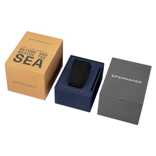 Image of Spinnaker Men's 42mm Hull Chronograph Watch with Leather Strap SP-5068