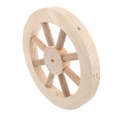 Roue en bois murale pour habiller un mur blanc sans âme