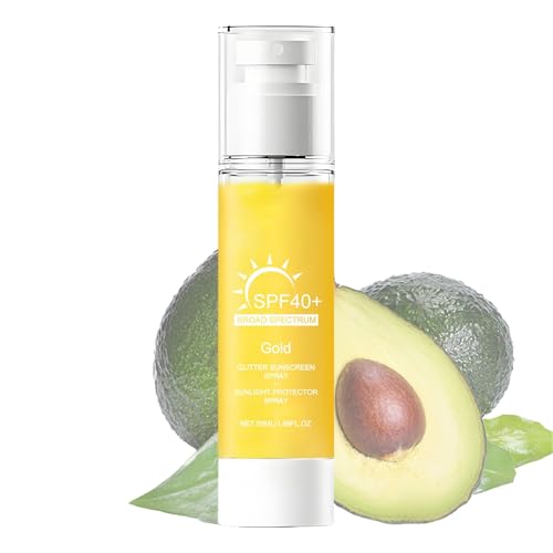 Diuyzoc Protector Solar Corporal en Spray - Impermeable Refrescante con Brillo - Protector Solar Facial para Mujeres, Adultas, Novias | Montañismo, Playa, Ciclismo, Actividades al Aire Libre