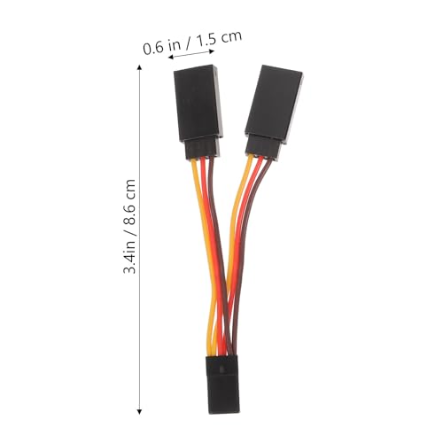 Cable de extensión servo RC de 5 cm macho a hembra con 30 núcleos para coches y helicópteros 6