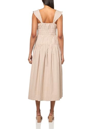 Lucky Brand Women's Cinched Waist Poplin Midi Dress2