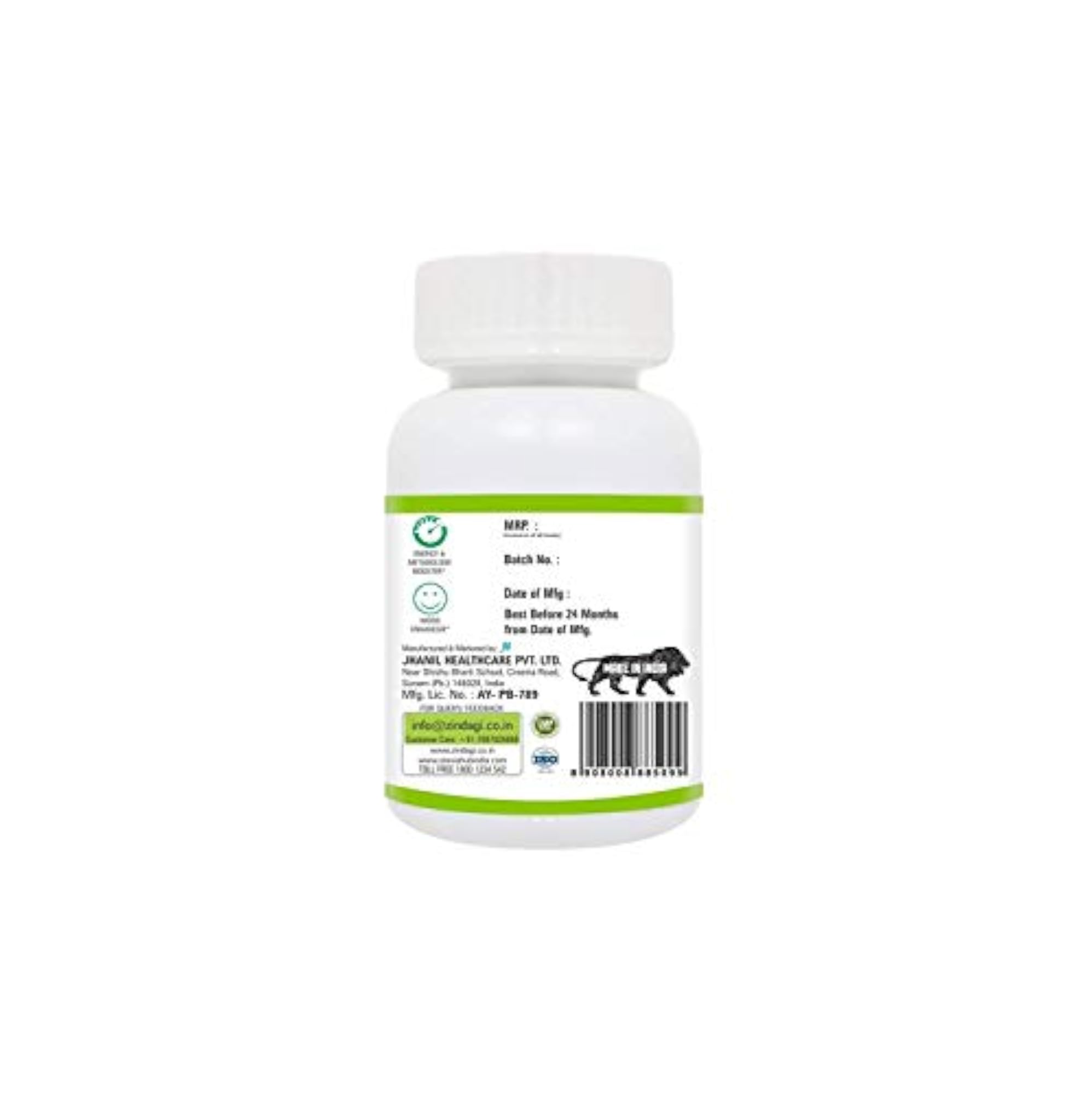 Zindagi Natural Moringa Capsules, 120 Capsules