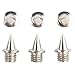 Steel Needle Spikes for Athletic Shoes – 48-Pack 6.4mm Track & Field Running Spikes, Cross Country Spike Replacements, Lightweight Short-Tip Steel Spikes(Silver)