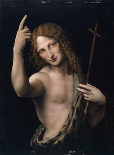 Decoración de paredes con el cuadro San Govannis Battista de Leonardo Da Vinci para salón