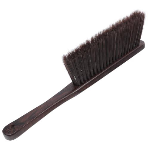 ABOOFAN Spazzola Per Pulizia Setole Morbide Scopa Frusta in Legno Manico Per Caminetti Divani e Mobili Per Spolverare e Pulire Senza Graffiare
