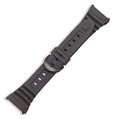 Image of DBLACK ''CDS13'' Resin Watch Strap / / Compatible Strap for Casio W-96H Watch Model (Black)