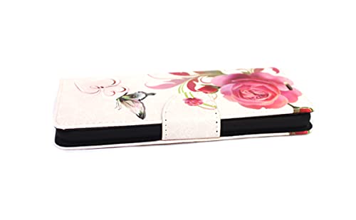 Image of Sharp Icon flip Cover for Oneplus 11R 5G Designer Fancy Printed Wallet flip case Cover - Rose Butterfly