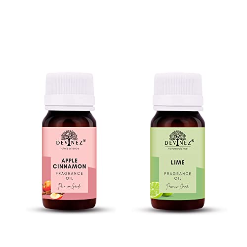 Image of Devinez Apple Cinnamon, Lime Aroma Oil for Ultrasonic /Tealight /Reed Diffuser, 15ml Each
