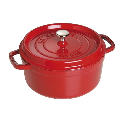 Staub Cast Iron Round Cocotte, Dutch Oven...
