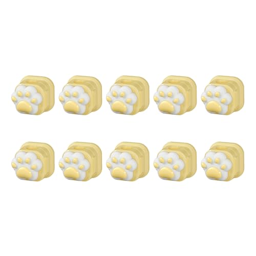 10PCS Cats Paws Cable Clips ABS Cord for Desk & Home with Charging Cats Paws Cable Organizers