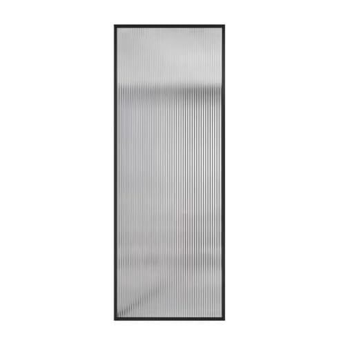 XLIHAWY Bathroom Half Wall Screen, Translucent Glass Room Divider, Modern
