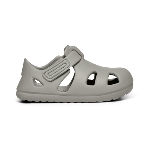 Ten Little Splash Sandals for Baby, Toddler & Kids, Adjustable, Closed Toe Water Sandals for Boys and Girls - Lightweight, Quick Drying Kids Water Shoes, and Flexible EVA with Traction - Pebble Gray, 6