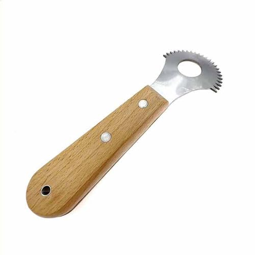 Ustensile pour noix de coco et desserts faits maison avec manche en bois