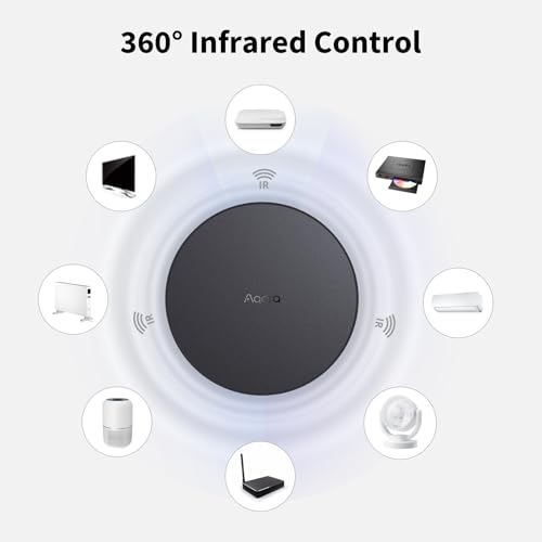 Aqara Smart Home Zentrale M2, Nicht kompatibel mit U200 und U200 Lite, Smart Home Bridge für Alarmanlage, Infrarot-Fernbedienung, Heim-Automatisierung, Kompatibel mit Alexa, Google Assistant, HomeKit