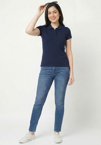 Image of Wear Your Opinion Womens Polo Collar Neck T-Shirt Top (Design: Solid)