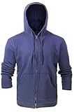 Picture of Just In Trend Flame Resistant FR Fleece Hoodies - 100% C - Heavy Weight (X-Large, Navy Blue)