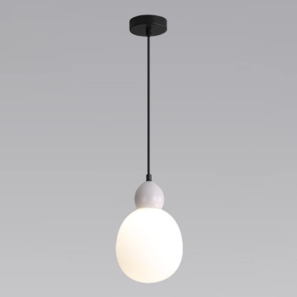 HXYSXHJUO Farmhouse Globe Pendant Light Fixture with Glass Shade - Adjustable Cord Chandelier for Dining Room, Kitchen Island, and Bedroom(B)