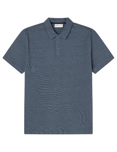 Cortefiel Poloshirt, gestreift, Normale Passform, Marineblau, L für Damen, Marineblau, Small