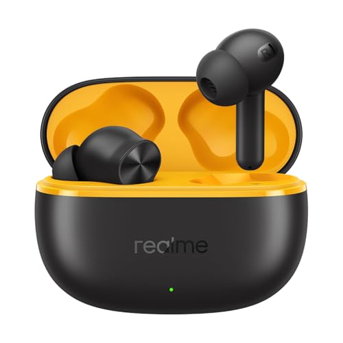realme Buds T200 Lite, Auriculares In-Ear Inalámbricos Veros, Driver Dinámico de 12,4 mm, Duración de la Batería de hasta 48 Horas, Latencia de 45 mm, Resistencia IPX4, 2 ENC, Bluetooth 5.4, Google