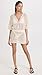 L*Space Coast is Clear Top for Women, Crochet Knit, Featuring Boxy Silhouette & Button Front, Cover Up for Beach & Vacation, Cream, M