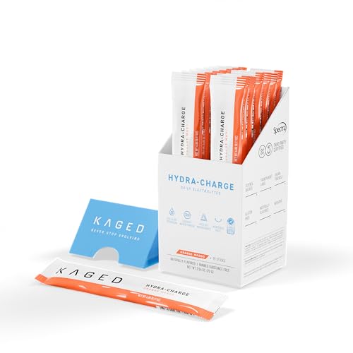 Image of Kaged Daily Hydration Stick Packets | Orange Mango | Sugar Free Electrolytes | Sports Drink Mix for Men and Women | 15 Servings