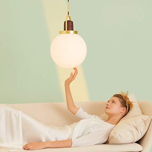 Plafond light shade en verre blanc de 30cm pour suspension - 5