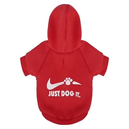 Paiaite-Red-Chihuahua-Dog-Hoodie-Keep-Your-Pup-Warm-and-Stylish-with-a-Just-Dog-It-Printed-Sweatshirt-Pet-Clothes-and-Sweater-Coat-All-in-One-Perfect-for-Winter-and-Cool-Summer-Nights-XXL