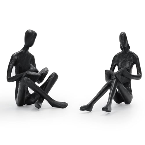 Ya en mundofriki.es: Aoneky Mini Figuras de Pareja Leyendo Libro - Estatua Abstracta Moderna de Hierro Fundido, Regalo Original de San Valentín Navidad Aniversario Boda, Decoración para Hogar Casa Oficina