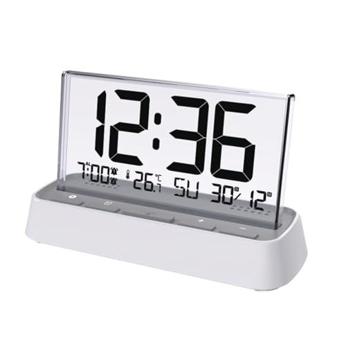 Reloj digital con higrómetro para controlar el clima interior en el hogar 5