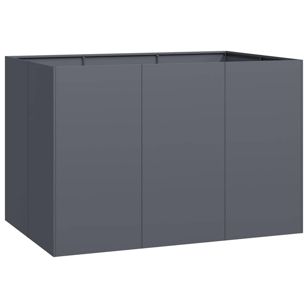 vidaXL Planter Anthracite 120x80x80 cm Steel, plant pot, plant stand, raise bed, planter stand, plant tray, garden planter, outdoor planter