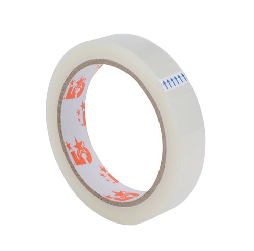 Lot 8 Rubans Adhésifs Transparents Déchirable Main 19 Mm × 33 M – 5 Star 40 Microns Qualité Pro