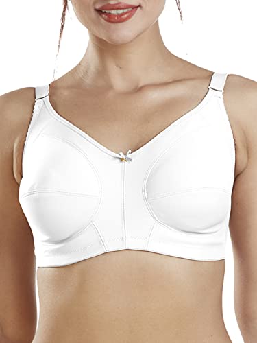 Image of DAZZLE Women's Full Coverage Wirefree Non-Padded Bra White