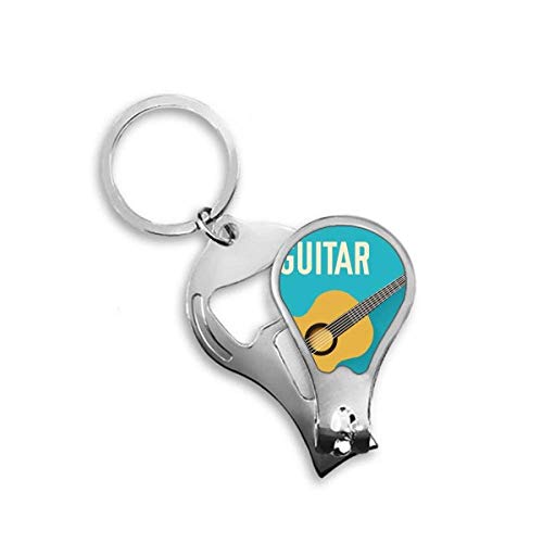 Coupe-ongles guitare motif bleu DIYthinker en acier robuste