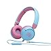 Produktbild JBL Jr310 On-Ear Kinder-Kopfhörer in Hellblau-Rosa  Kabelgebundene Ohrhörer mit Headset und Fernbedienung  Ideal für Schule und Freizeit