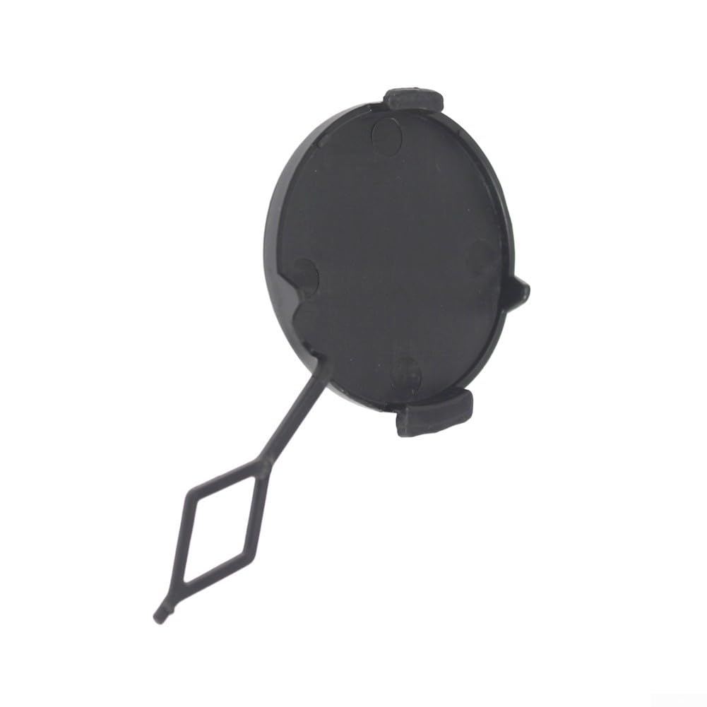 Zoegneer Cache de crochet de remorquage arrière pour 208 2012-2019 - Insert de pare-chocs en plastique noir de rechange OEM 1607255580 PG3261286 - Installation encliquetable