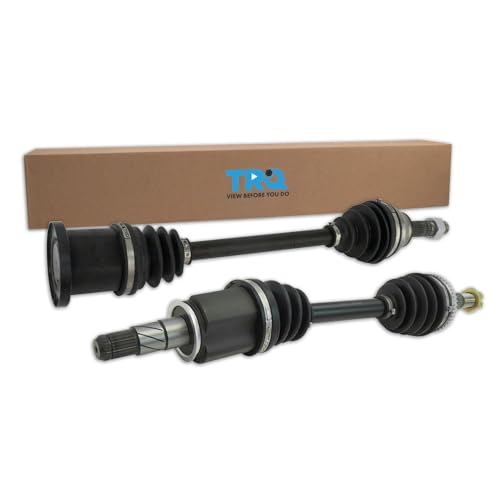 Image of TRQ Front Driver and Passenger Side CV Axle Assembly Set 2 Piece Compatible with 2007-2008 Infiniti G35 X AWD 2009-2013 G37 X AWD 2011-2012 G25