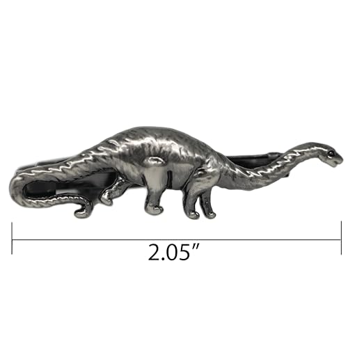 Brush Gunmetal Animal Crocodile Tie Clip With Box Dinosaur Tie Bar Lobster Tie Clasp4
