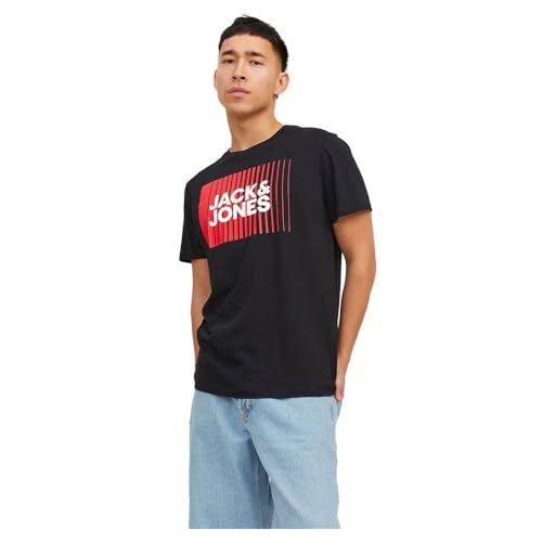Jack & Jones Jjecorp Logo Tee Ss Crew Neck Noos Pls Camiseta, Black, 6XL Grande