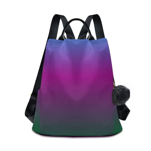Sac à dos antivol femme bleu violet vert contre les vols