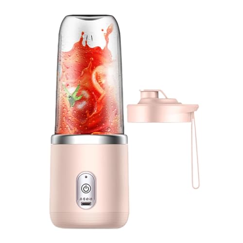 Imagen de Licuadora portátil Vaso licuadora de recargable Potentes mini licuadoras inalámbricas Máquina de exprimir batidos de frutas personal para desayuno