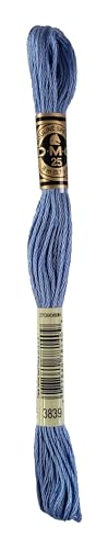 Image of DMC 6-Strand Embroidery Cotton Bundle - Lavender Blue Color Family -3 Skeins of Thread - 8.7yd Skeins