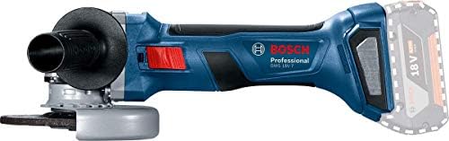 Bosch Professional 18V System Cordless Angle Grinder GWS 18V-7 (incl. mounting flange, clamping nut, two-hole spanner, protective guard, aux. handle, L-BOXX inlay, L-BOXX, without battery/charger)