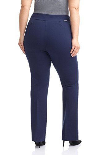 Image of Rekucci Curvy Woman Secret Figure Knit Bootcut Plus Size Pant w /Tummy Control