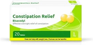 Constipation Relief Laxative 5mg Gastro-Resistant Tablets – 3 Pack of 20 Tablets – Effective Adult Relief (Brand May Vary)
