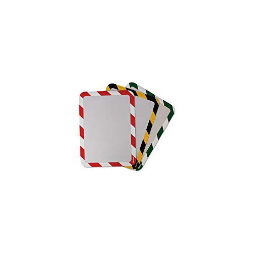 Tarifold P194994 High Visibility Safety Frame Display Pocket-Magnet Back44; 10.25 x 14.544; Yellow & Black