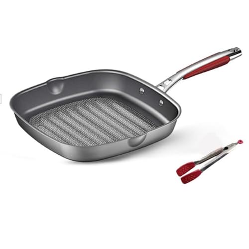 Sartén Wok cuadrada 11 in acero inoxidable antiadherente miniatura 1
